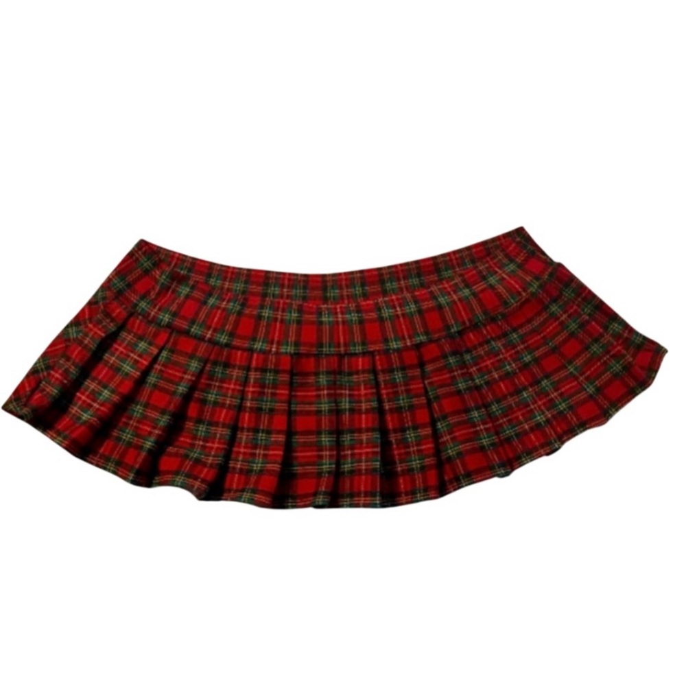 Cute Plaid Red Fashion Skirt